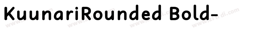 KuunariRounded Bold字体转换